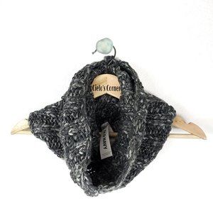 Old Navy Dark Charcoal Metallic Infinity Scarf NWT